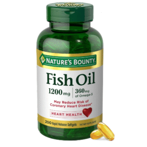Nature's Bounty Fish Oil Omega 3 Supplements - Supports Heart Health, 1200 Mg Fish Oil, Omega-3