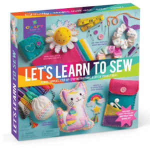 Craft-tastic Let’s Learn to Sew – Mini Sewing Kit, Arts and Crafts, Art Supplies, Embroidery Kit for Beginners, Includes Sewing Supplies, Easy-to-Follow Instructions, Arts & Crafts, Ages 7+